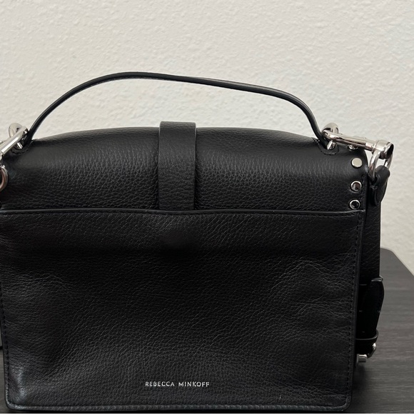 Rebecca Minkoff Black and Silver Crossbody Bag - Picture 3 of 7